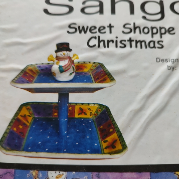 Sango Multicolor Holiday Square Plate